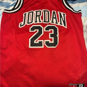 Jordan Red and Black Mesh Jersey boys